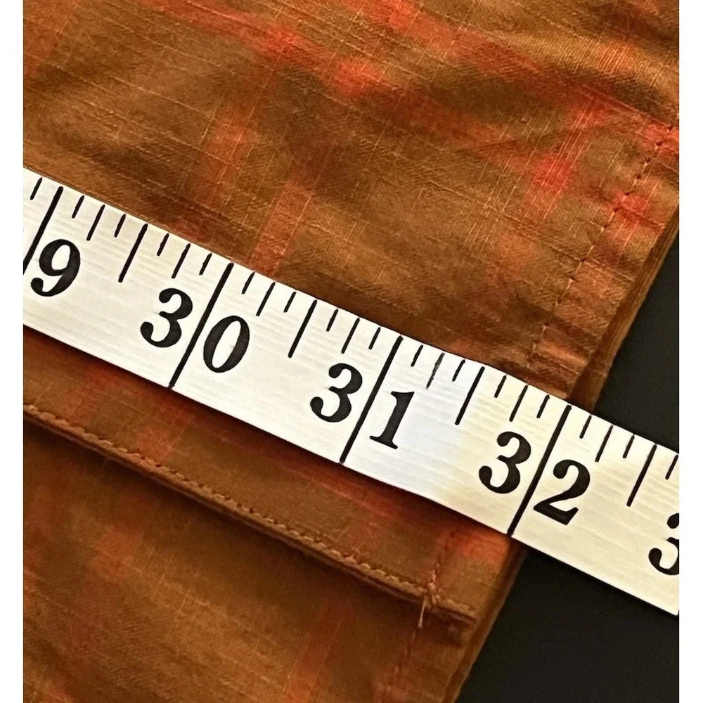 The North Face Mens XL Short Sleeve Button Down Shirt Orange Plaid Ripstop XL